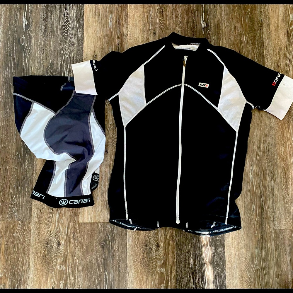 Louis Garneau Cycling Jersey and Canari bottom